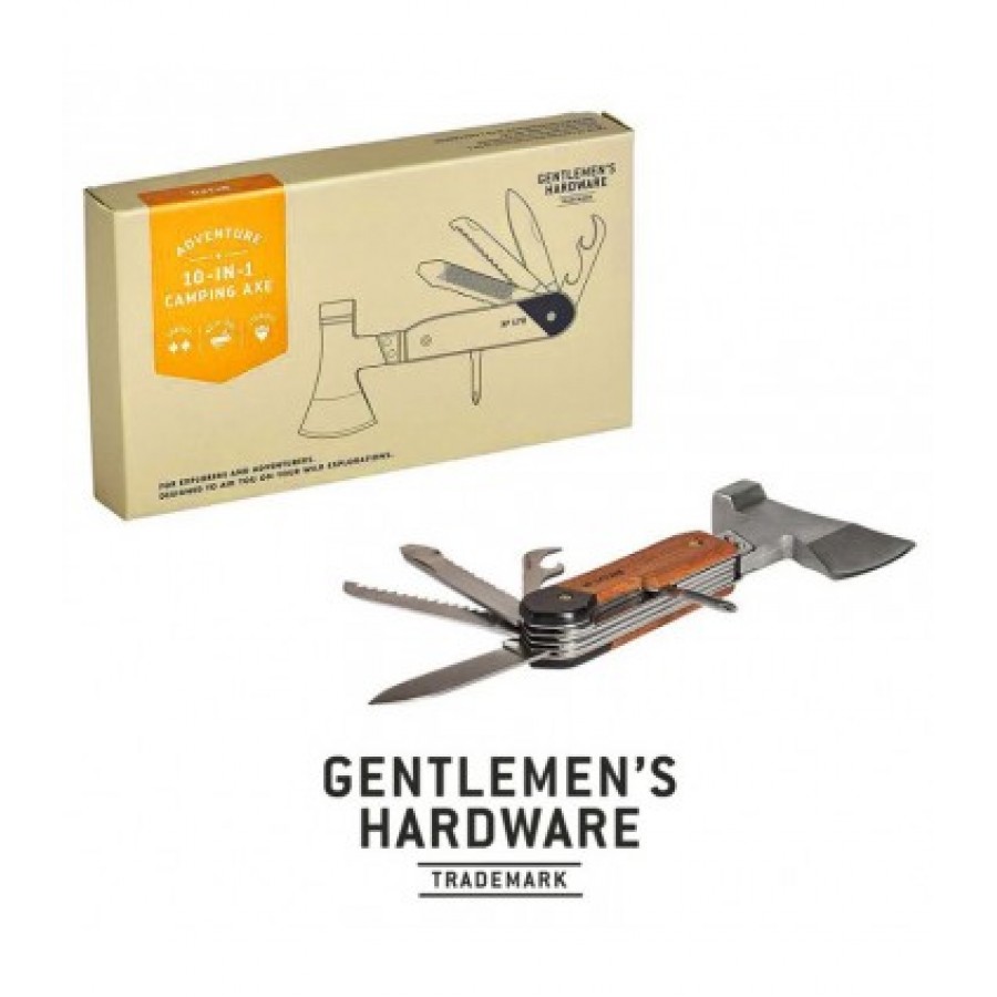 Τσεκουράκι Πολυεργαλείο 10 σε 1 Kindling Axe Multitool Gentlemen's Hardware GEN625 Δώρα για Άνδρες